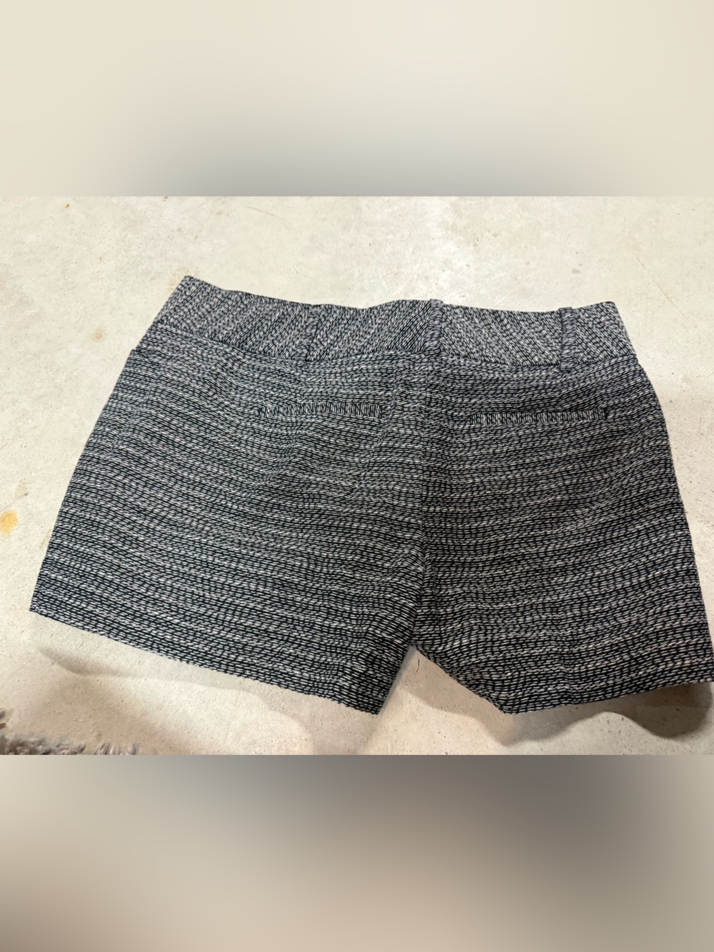 Ann Taylor Black and White Tweed Shorts